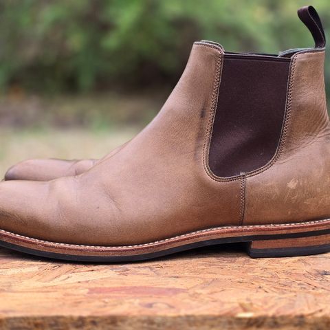 Grant Stone Chelsea Boot in Horween Dune Chromexcel