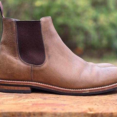 Grant Stone Chelsea Boot in Horween Dune Chromexcel