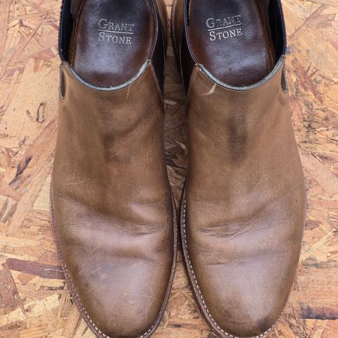 Grant Stone Chelsea Boot in Horween Dune Chromexcel