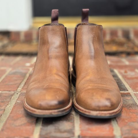 Grant Stone Chelsea Boot in Horween Dune Chromexcel