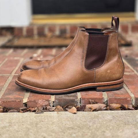 Grant Stone Chelsea Boot in Horween Dune Chromexcel