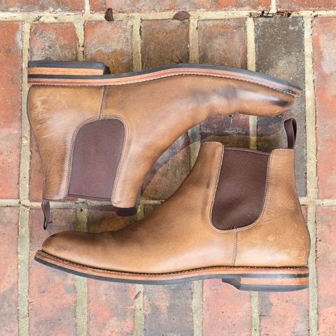 Grant Stone Chelsea Boot in Horween Dune Chromexcel