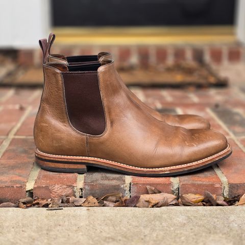 Grant Stone Chelsea Boot in Horween Dune Chromexcel