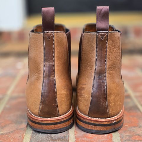 Grant Stone Chelsea Boot in Horween Dune Chromexcel