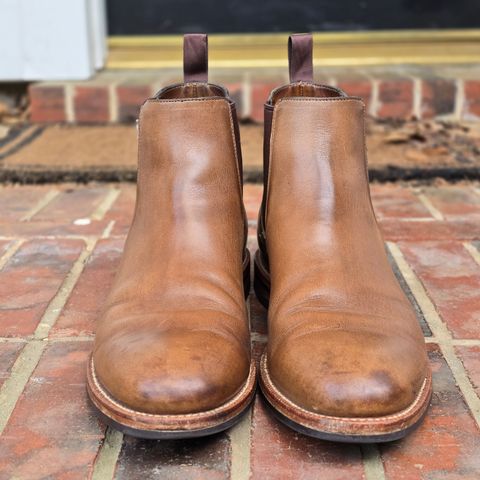 Grant Stone Chelsea Boot in Horween Dune Chromexcel