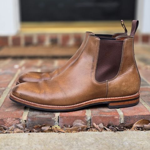 Grant Stone Chelsea Boot in Horween Dune Chromexcel