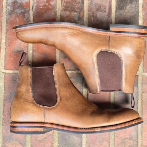 Grant Stone Chelsea Boot in Horween Dune Chromexcel