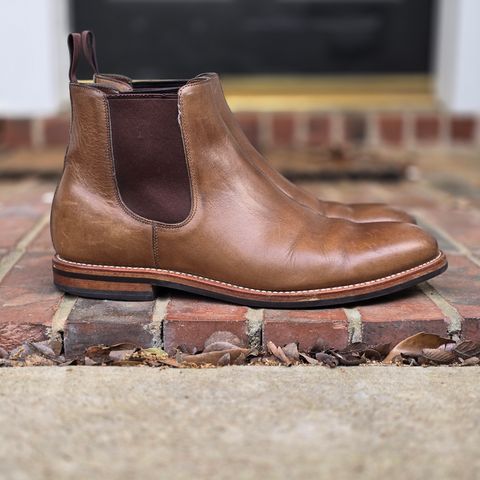 Grant Stone Chelsea Boot in Horween Dune Chromexcel