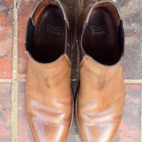Grant Stone Chelsea Boot in Horween Dune Chromexcel