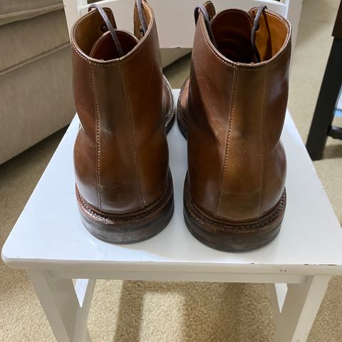 Grant Stone Edward Boot in Horween Unglazed Natural Shell Cordovan