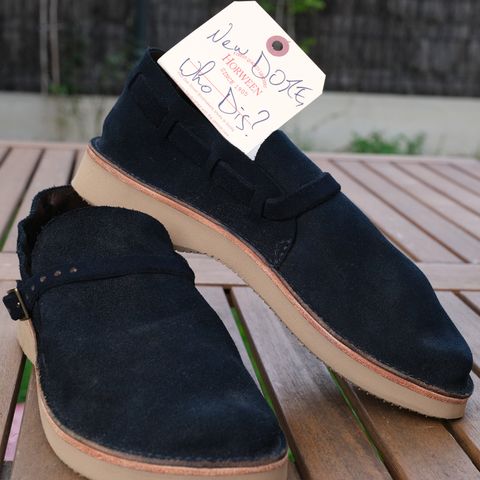 Oak Street Bootmakers Country Loafer in Horween Natural Indigo Chromexcel Roughout