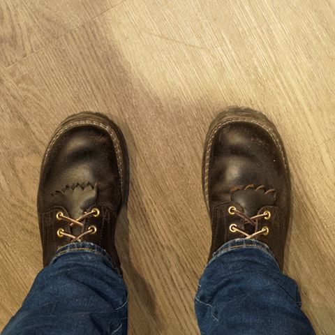 Nicks Urban Logger in Horween Black Waxed Flesh