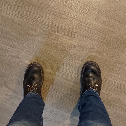 Nicks Urban Logger in Horween Black Waxed Flesh