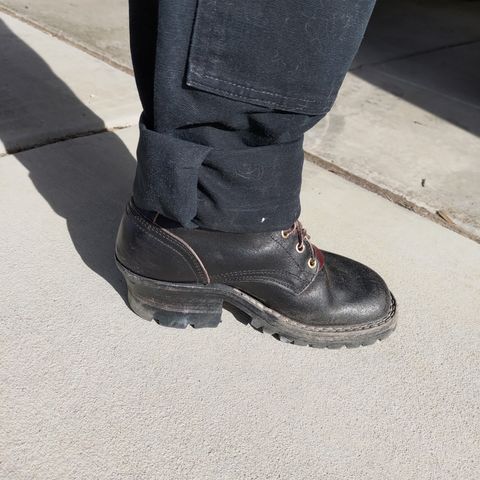 Nicks Urban Logger in Horween Black Waxed Flesh