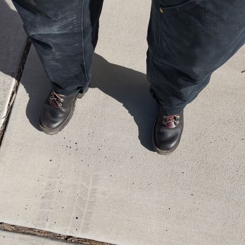 Nicks Urban Logger in Horween Black Waxed Flesh