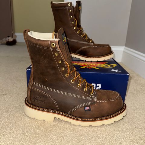 Thorogood American Heritage 8" Moc Toe in Seidel Trail Crazy Horse