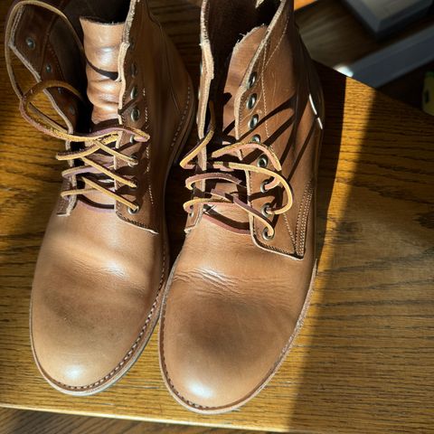 Oak Street Bootmakers Trench Boot in Horween Natural Chromexcel