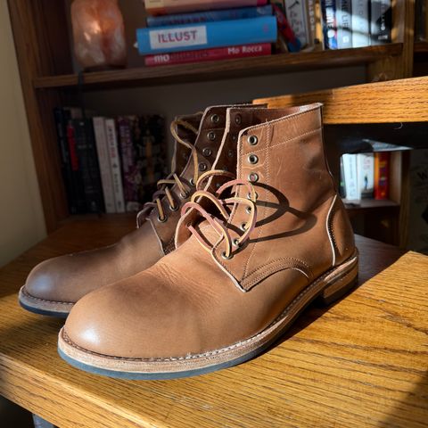 Oak Street Bootmakers Trench Boot in Horween Natural Chromexcel