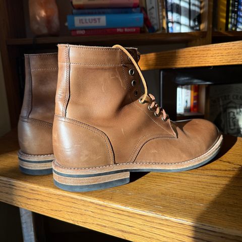 Oak Street Bootmakers Trench Boot in Horween Natural Chromexcel