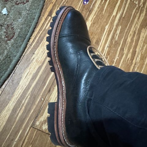 Grant Stone Cap Toe Boot in C.F. Stead Forest Kudu