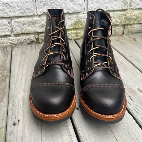 Search result thumbnail of Truman Cap Toe Boot in Horween Black Waxed Flesh