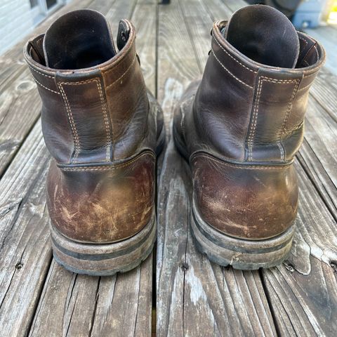 View photo of Truman Cap Toe Boot in Horween Whiskey Predator