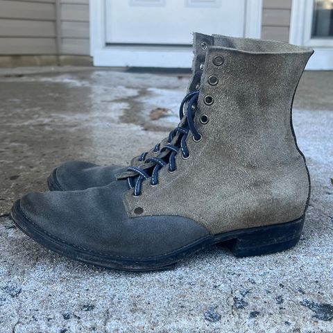 NF Bootmaker Belmont Boot in C.F. Stead Milkshake Desert Oasis Suede & C.F. Stead Flint Waxed Kudu & Horween Tumbled Black Chromexcel & C.F. Stead Lead Grey Suede