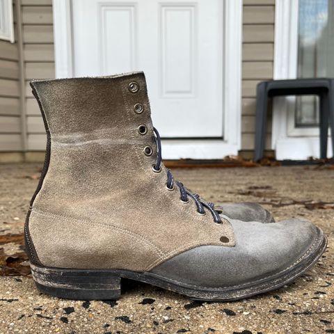 NF Bootmaker Belmont Boot in C.F. Stead Milkshake Desert Oasis Suede & C.F. Stead Flint Waxed Kudu & Horween Tumbled Black Chromexcel & C.F. Stead Lead Grey Suede