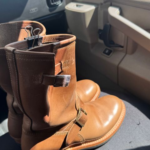 John Lofgren Wabash Engineer Boots in Natural