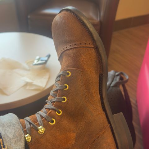 C.F. Stead Rust Waxy Commander Suede | Patina Project