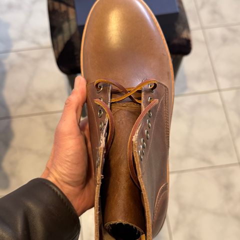 Oak Street Bootmakers Trench Boot in Horween Natural Chromexcel