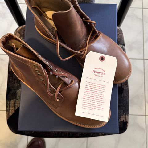Oak Street Bootmakers Trench Boot in Horween Natural Chromexcel