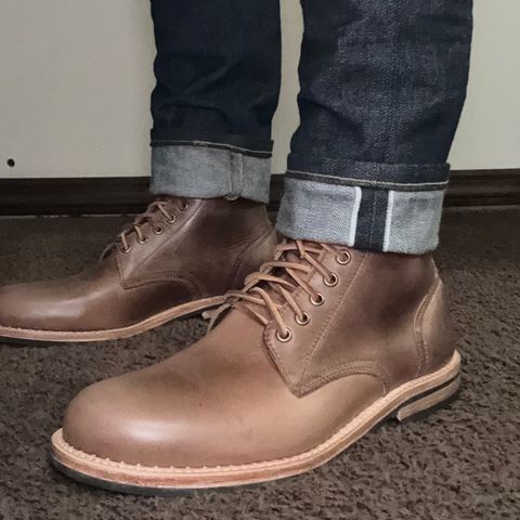 Oak Street Bootmakers Trench Boot in Horween Natural Chromexcel