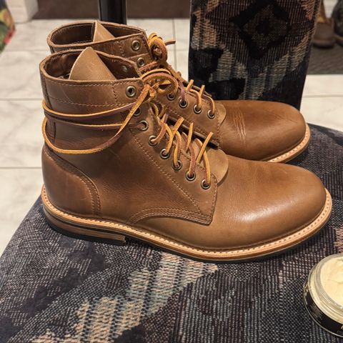 Oak Street Bootmakers Trench Boot in Horween Natural Chromexcel
