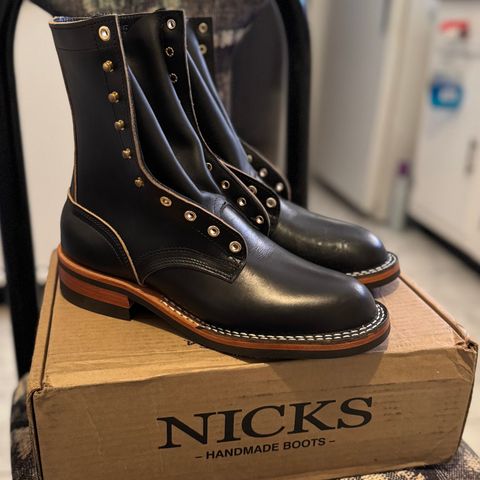 Nicks Officer in Horween Black Chromexcel
