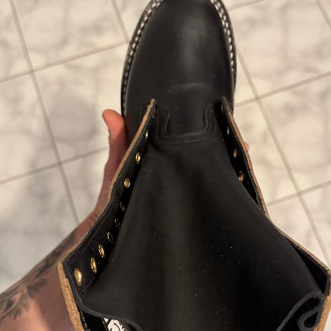 Nicks Officer in Horween Black Chromexcel