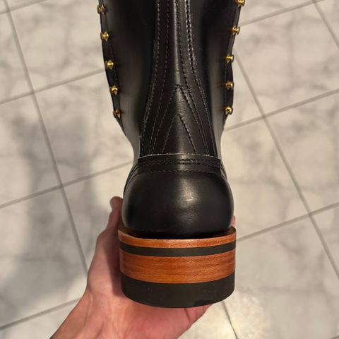 Nicks Officer in Horween Black Chromexcel
