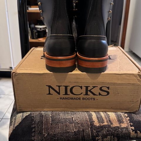 Nicks Officer in Horween Black Chromexcel