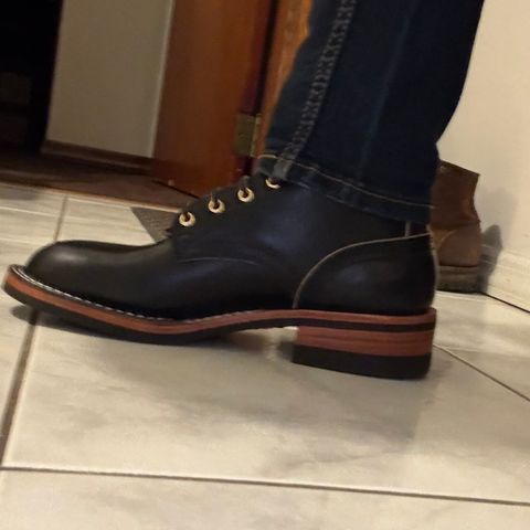 Nicks Officer in Horween Black Chromexcel
