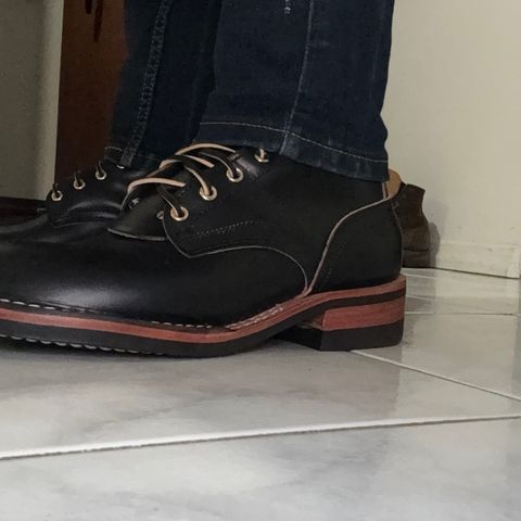 Nicks Officer in Horween Black Chromexcel