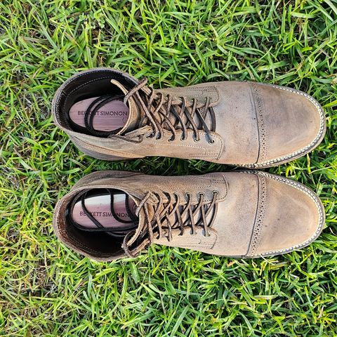 Viberg Service Boot BCT in Maryam 1071 Rovescio Sego Horsebutt