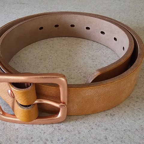 Search result thumbnail of Titletowngoods Belt in Baker's London Tan Hatch Grain Bridle