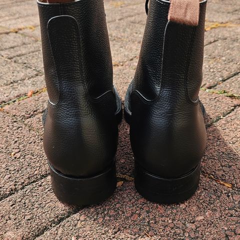 Clinch Graham Boots in Black French Kip Emboss