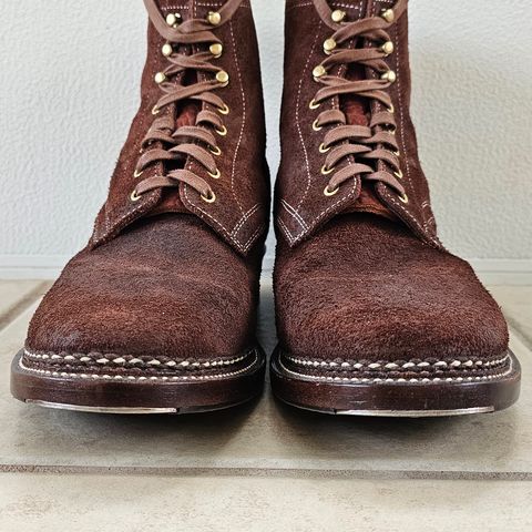 WM1978 Paratrooper Boots in C.F. Stead Brown Repello Calf Suede