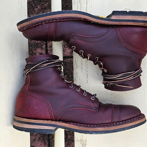 Search result thumbnail of White's MP-Sherman Toe Cap in Gallun Leathers Shrunken Calf in Black Cherry