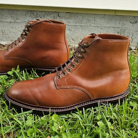 Grant Stone Edward Boot in Horween Honey Glazed Shell Cordovan