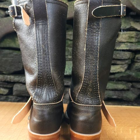 Wesco Standard And Strange Collab: The Quick Striker in Horween Olive Waxed Flesh