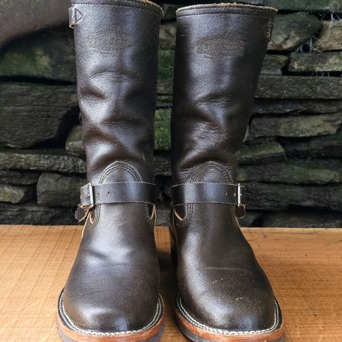 Wesco Standard And Strange Collab: The Quick Striker in Horween Olive Waxed Flesh