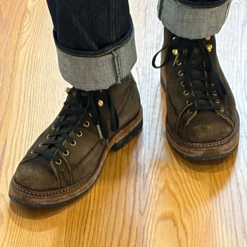 Sagara Cordmaster in Badalassi Carlo Oliva Minerva Roughout Overdyed Black