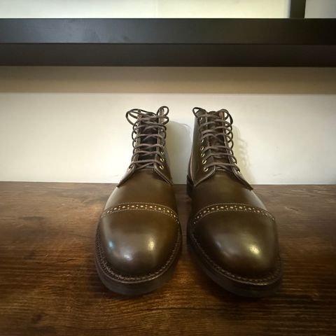 Grant Stone Garrison Boot in Horween Maduro Shell Cordovan